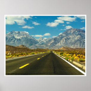 Poster Route vers la Wall Art de paysage du bassin de Sab