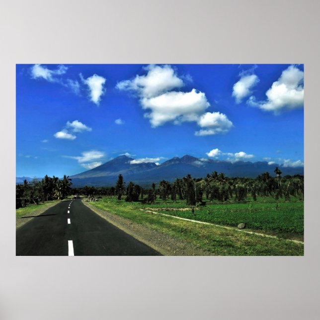 Poster Route vers Rinjani (Devant)