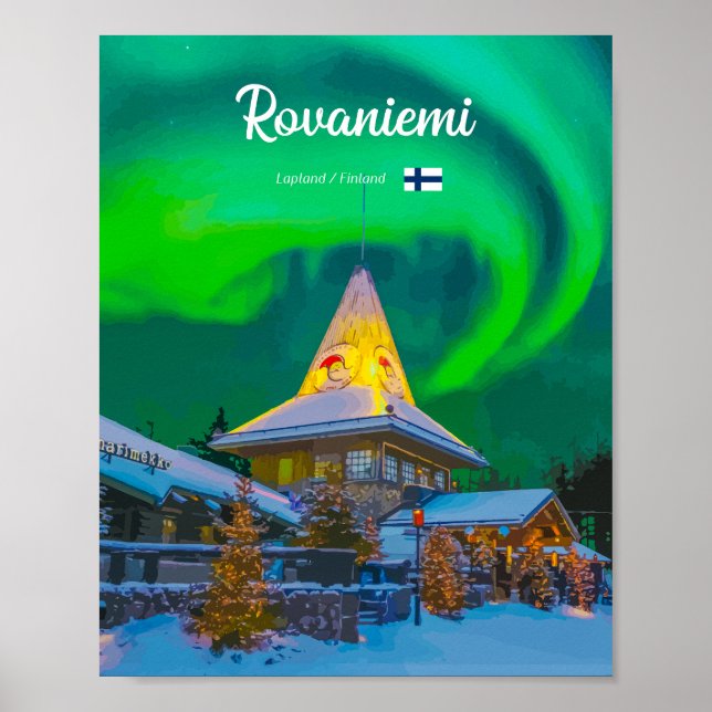 Poster Rovaneimi, Finlande (Devant)