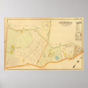 Poster Roxbury Ouest, Massachusetts