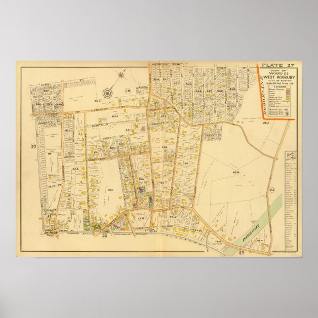 Poster Roxbury Ouest, Massachusetts 2 (Devant)