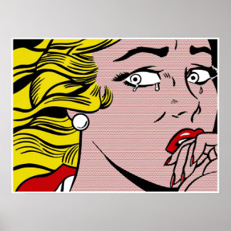 Poster Roy LIchtenstein - Fille de Pleurage