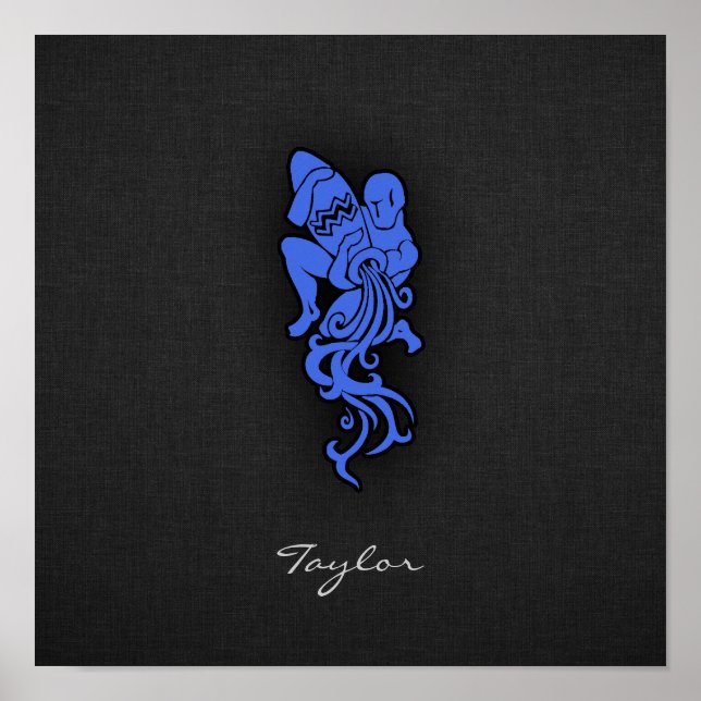 Poster Royal Blue Aquarius (Devant)