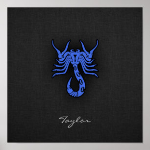 Poster Royal Blue Scorpio