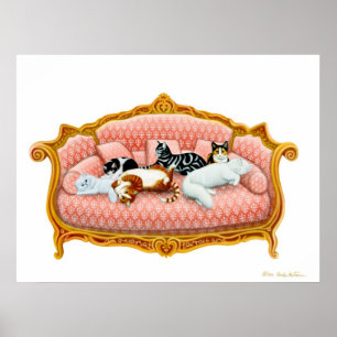 Poster Royal Cat Nap Print