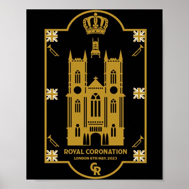 Poster Royal Coronation Abbaye de Westminster (Devant)