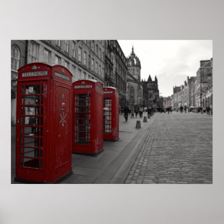 Poster Royal Mile d'Édimbourg.