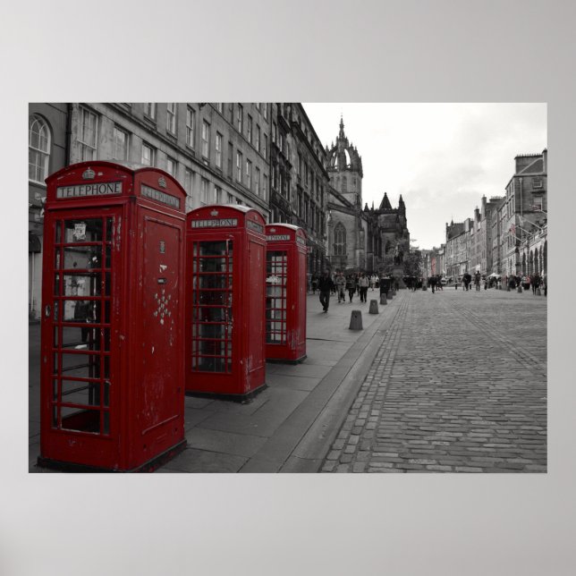 Poster Royal Mile d'Édimbourg. (Devant)