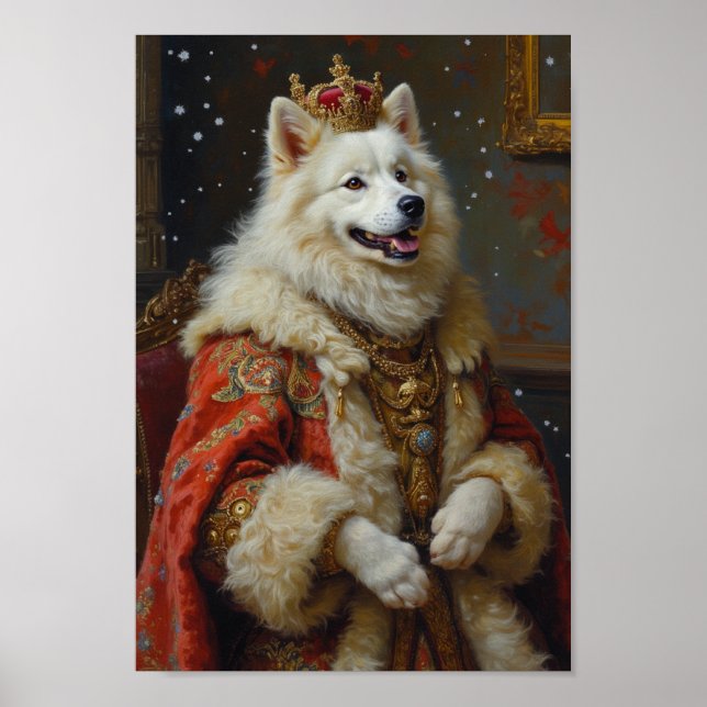 Poster Royal Samoyed Portrait (Devant)