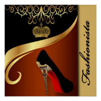 Royality Paris High Heel & Gold Motif