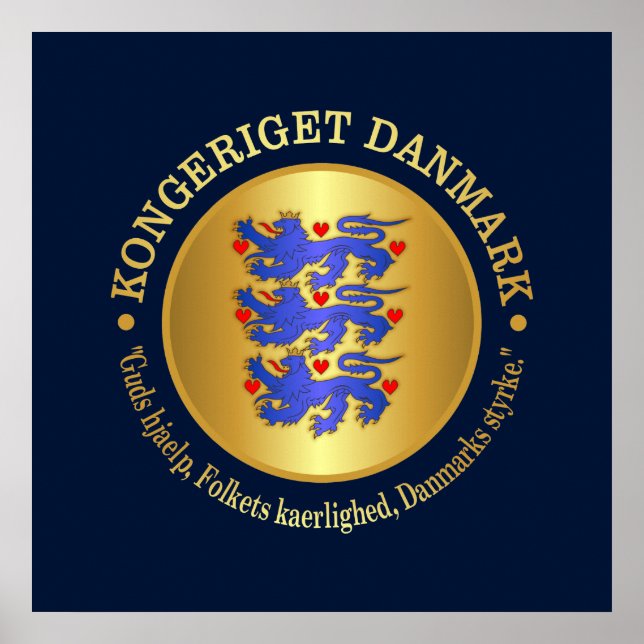 Poster Royaume de Danemark (Devant)