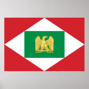 Poster Royaume napoléonien drapeau d'Italie, Italie