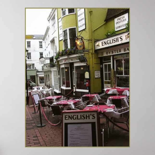 Poster (Royaume-Uni) Restaurant anglais Imprimer (Devant)