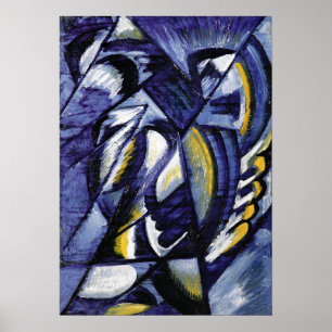 Poster Rozanova - Bleu Sur Tin 1913