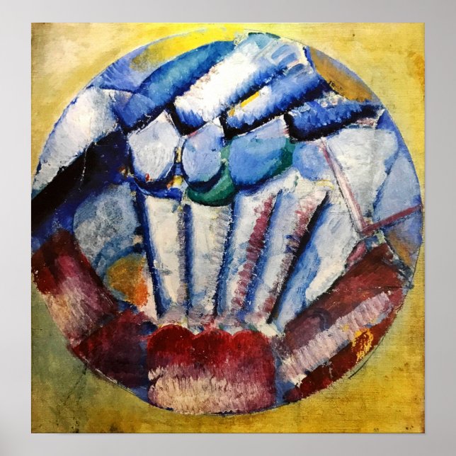 Poster Rozanova - Composition de couleur 1914 (Devant)