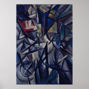 Poster Rozanova - Composition du paysage futuriste 1913