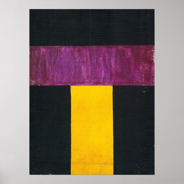 Poster Rozanova - Composition non objective 1917 (Devant)
