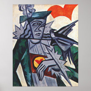 Poster Rozanova - Jack Of Hearts 1915