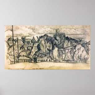 Poster Rozanova - Kazanskaya Street Melenki 1900