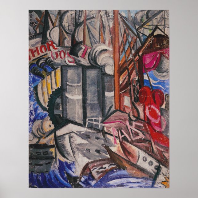 Poster Rozanova - Port 1913 (Devant)