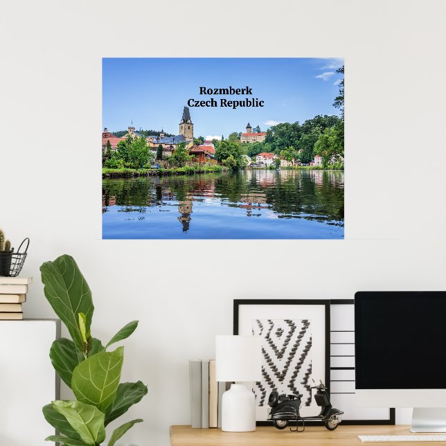 Poster Rozmberk, République tchèque, (Bureau à domicile)