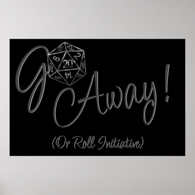 Poster RPG Aller | Imaginaire classique Tabletop Retro Ga (Devant)