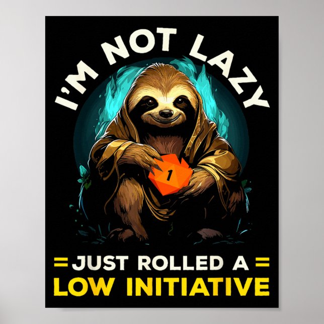 Poster Rpg Gaming Role Playing D20 Tabletop Games Funny R (Devant)