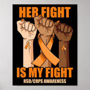 Poster RSD CRPS Sensibilisation Son combat est ma main de
