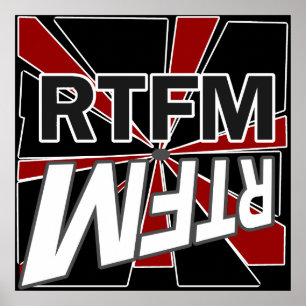 Poster RTFM lire le menu frais