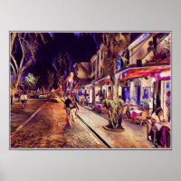 Rua de D Carlos I Funchal Madeira Poster/Imprimer