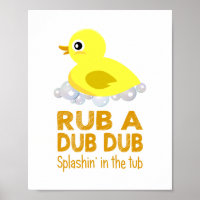Rub A Dub En Caoutchouc Canard Enfants Salle de ba