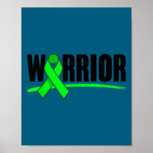Poster Ruban de guerrier de la dépression Sensibilisation