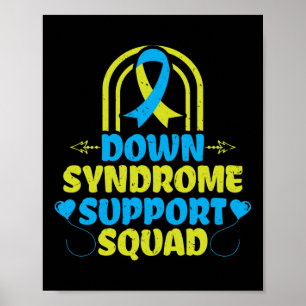 Poster Ruban de l'équipe de soutien du syndrome de Down T