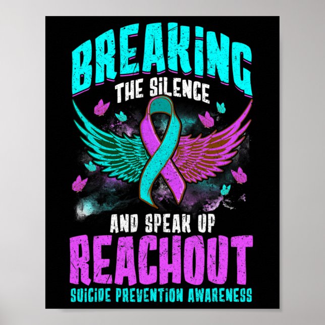 Poster Ruban de sensibilisation à la prévention du suicid (Devant)