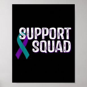Poster Ruban de sensibilisation à la prévention du suicid