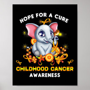 Poster Ruban de sensibilisation au cancer infantile Espoi