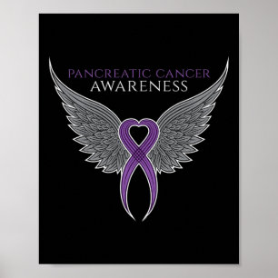 Poster Ruban de sensibilisation au cancer pancréatique po