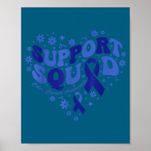 Poster Ruban de soutien à la sensibilisation au cancer du