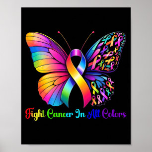 Poster Ruban de toutes les couleurs Warrior lutte contre