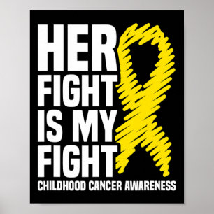 Poster Ruban Her Fight Is My Fight Cancer Infantile Prix