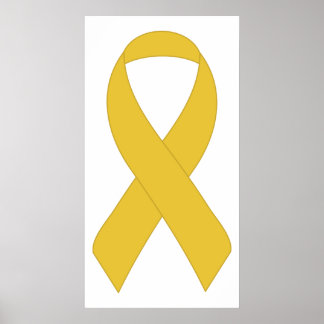 Poster Ruban jaune simple