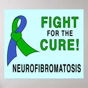 Poster Ruban Neurofibromatose : Lutte pour la guérison !