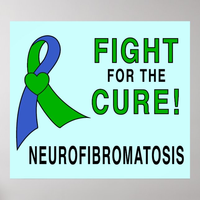Poster Ruban Neurofibromatose : Lutte pour la guérison ! (Devant)