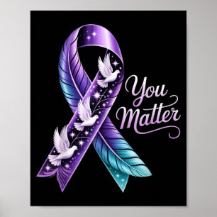 Poster Ruban Papillon Vous Comptez Sensibilisation Femmes