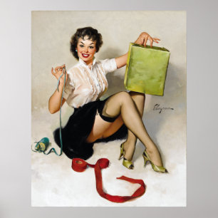 Poster Ruban Pin Up