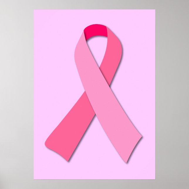 Poster Ruban rose (Devant)