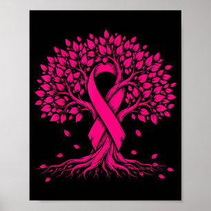 Poster Ruban rose de sensibilisation au cancer du sein ra