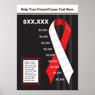 Poster Ruban rouge en tant qu'indicateur