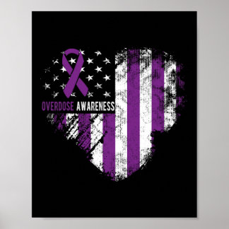 Poster Ruban Violet de Sensibilisation au Surdosage de Dr