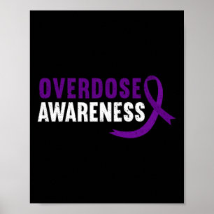 Poster Ruban Violet de Sensibilisation au Surdosage de Dr